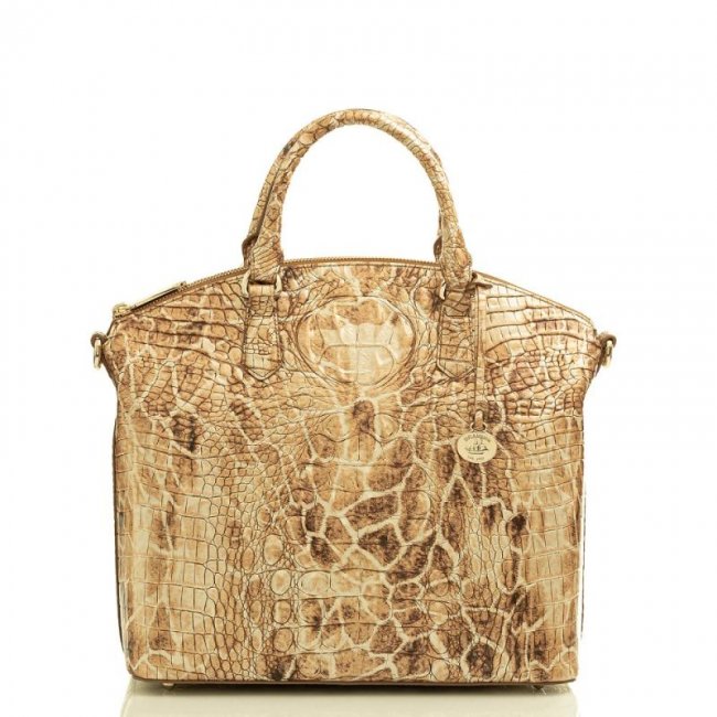 Brahmin | Women's Large Duxbury Satchel Camel Safari Melbourne | Quick Ship!