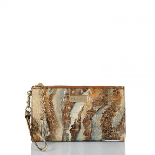 Brahmin | Women's Millie Wristlet Caribou Melbourne | Quick Ship!