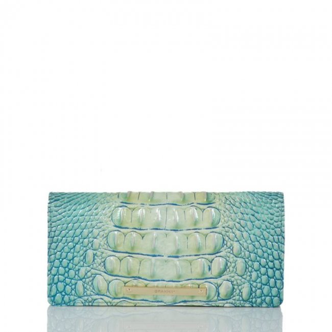 Brahmin | Women's Ady Wallet Seafoam Ombre Melbourne | Quick Ship!