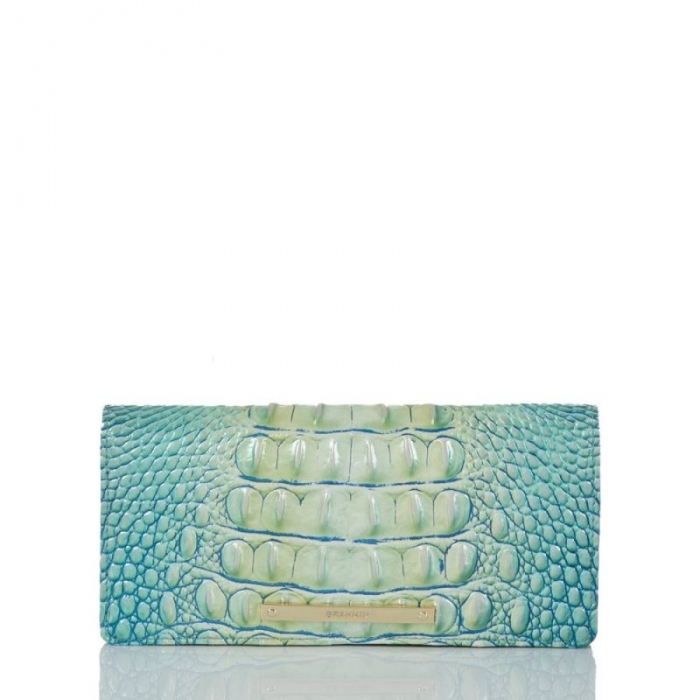 Brahmin | Women's Ady Wallet Seafoam Ombre Melbourne | Quick Ship!