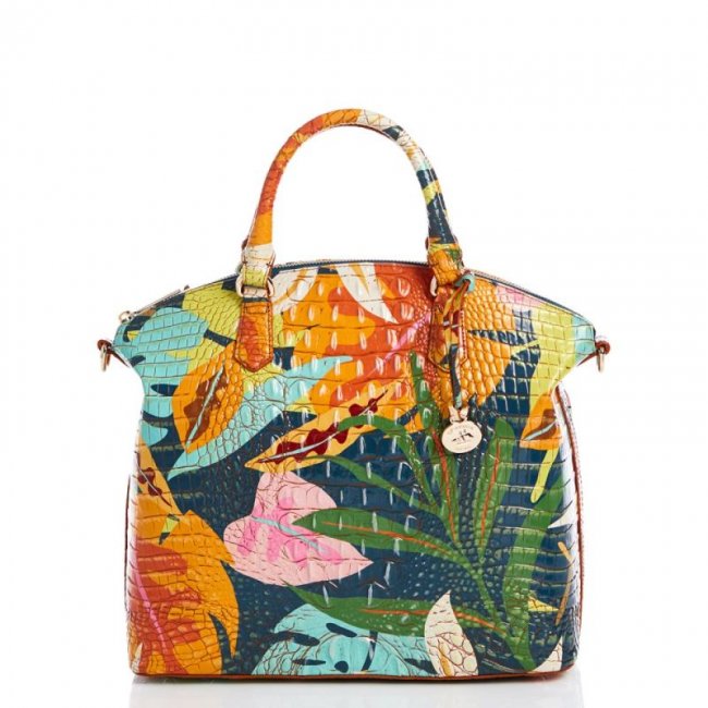 Brahmin | Women's Large Duxbury Satchel Retro Jungle Melbourne | Quick Ship!