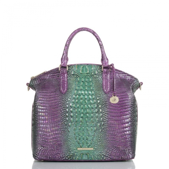 Brahmin | Women's Large Duxbury Satchel Hyacinth Ombre Mini Melbourne | Quick Ship!