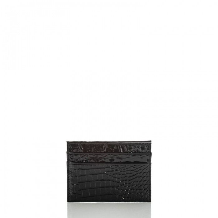 Brahmin | Men's Charlie Leather Card Case Wallet | Black Melbourne | Quick Ship!