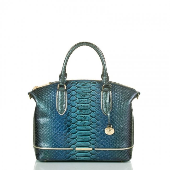 Brahmin | Women's Duxbury Satchel Sapphire Ateague | Quick Ship!