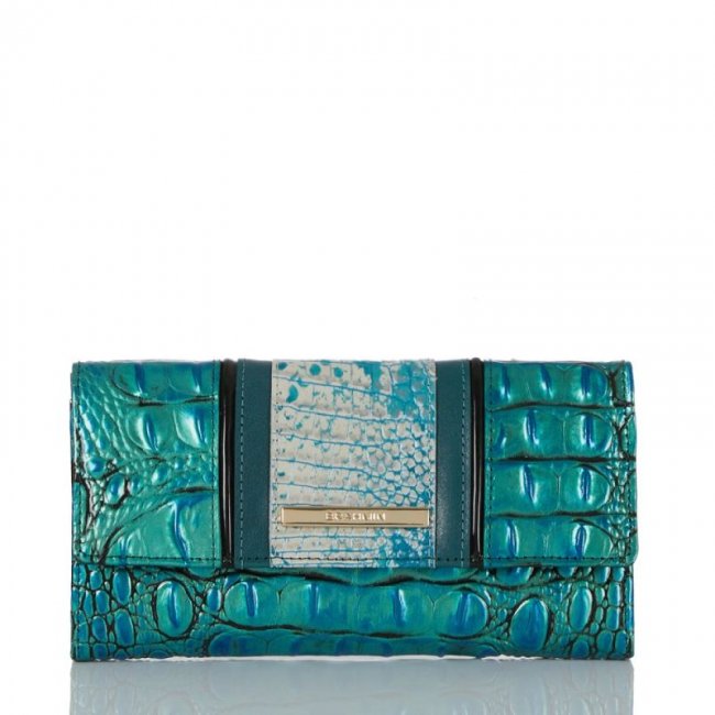 Brahmin | Women's Cordelia Wallet Peacock Shimmer | Quick Ship!