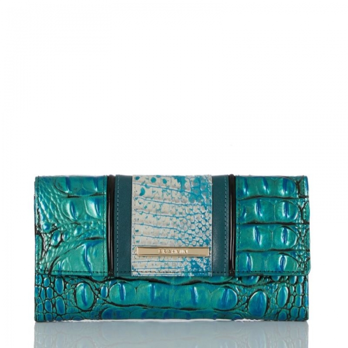 Brahmin | Women's Cordelia Wallet Peacock Shimmer | Quick Ship!
