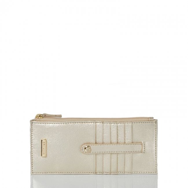 Brahmin | Women's Credit Card Wallet Platinum Moonlit | Quick Ship!