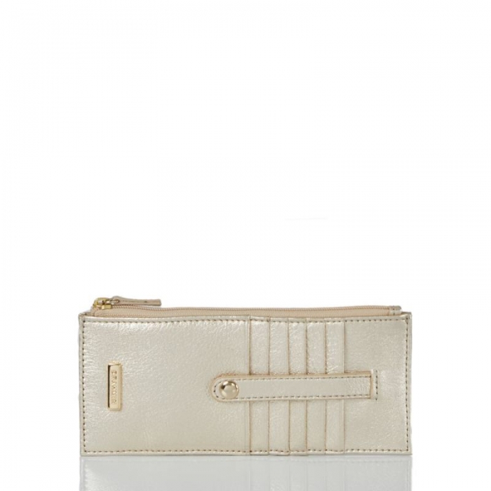 Brahmin | Women's Credit Card Wallet Platinum Moonlit | Quick Ship!