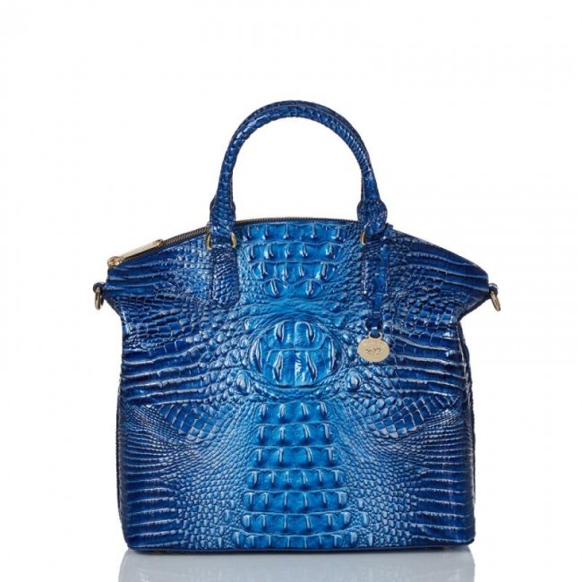 Brahmin | Women's Large Duxbury Satchel Vista Blue Ombre Melbourne | Quick Ship!
