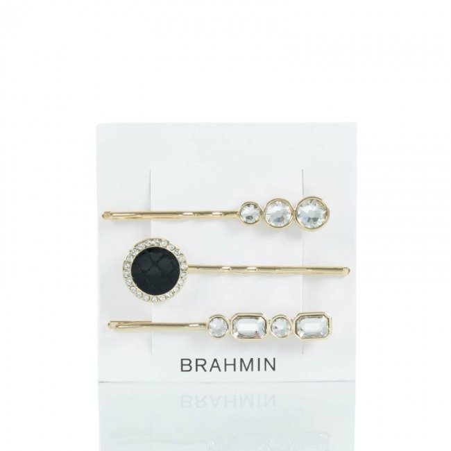 Brahmin | Women's Trio Hair Pins Black Fairhaven | Quick Ship!