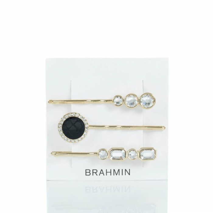 Brahmin | Women's Trio Hair Pins Black Fairhaven | Quick Ship!