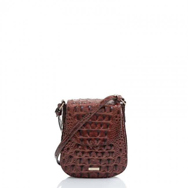 Brahmin | Women's Everlee | Vintage Brown Leather Crossbody Bag | Quick Ship!