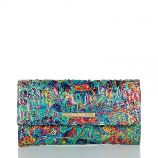 Brahmin | Women's Cordelia Wallet Blue Ammolite Melbourne | Quick Ship!