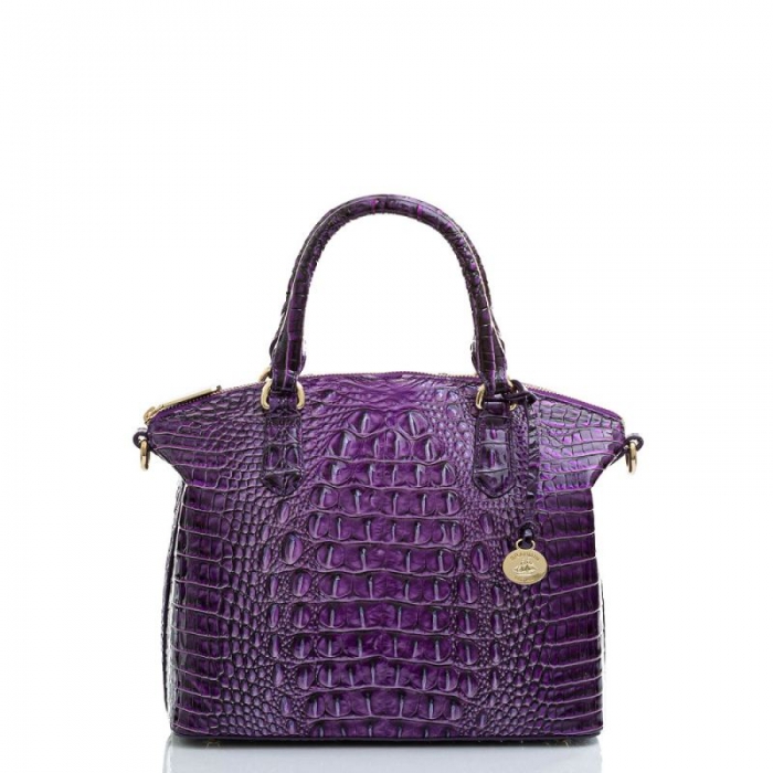 Brahmin | Women's Purple Leather Duxbury Satchel | Ultraviolet Ombre | Quick Ship!