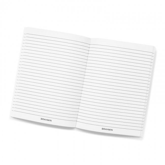 Brahmin | Women's Ruled Notebook Side-Bound 6x8 White Stationery | Quick Ship!