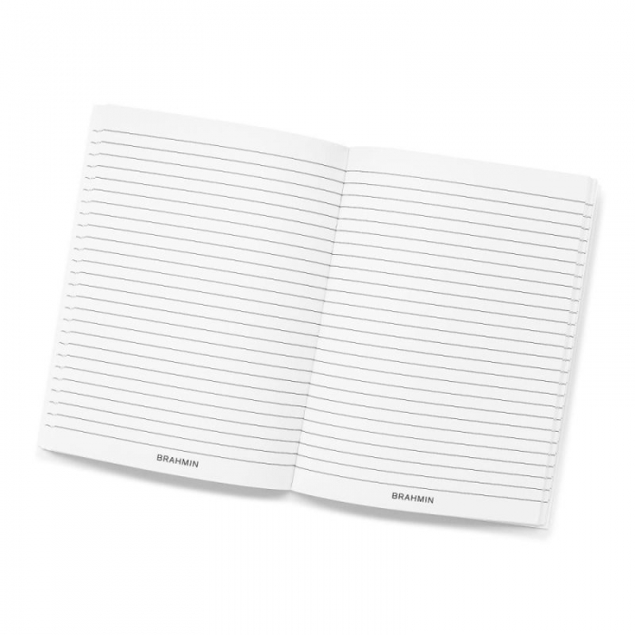 Brahmin | Women's Ruled Notebook Side-Bound 6x8 White Stationery | Quick Ship!