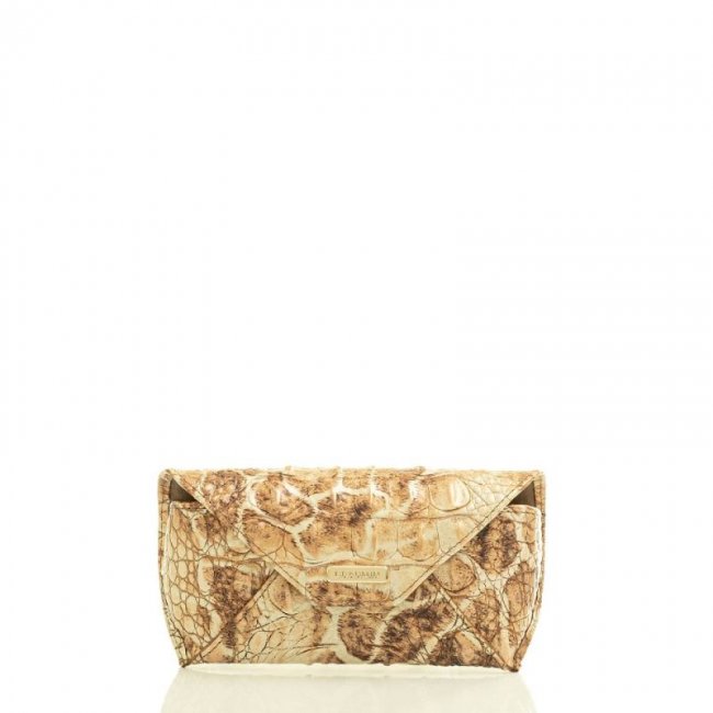 Brahmin | Women's Eyeglass Case Camel Safari Melbourne | Quick Ship!