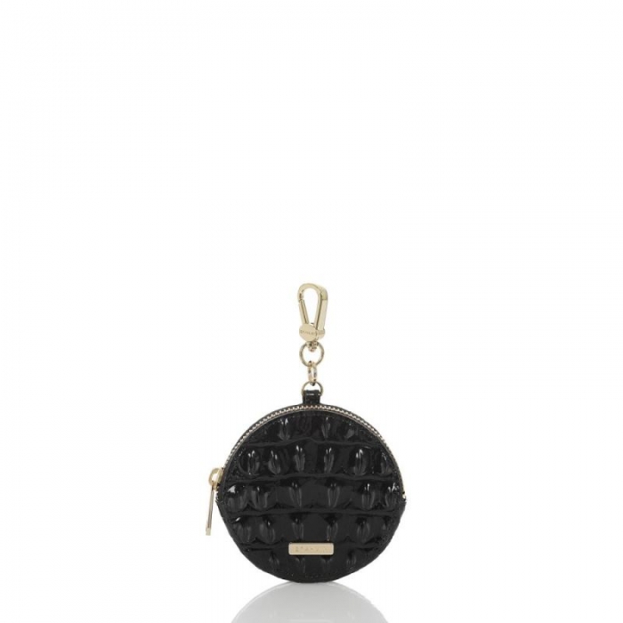 Brahmin | Women's Black Circle Coin Purse | Black Melbourne | Quick Ship!