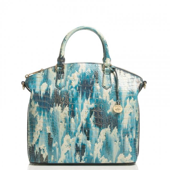 Brahmin | Women's Large Duxbury Satchel Deep Water Melbourne | Quick Ship!