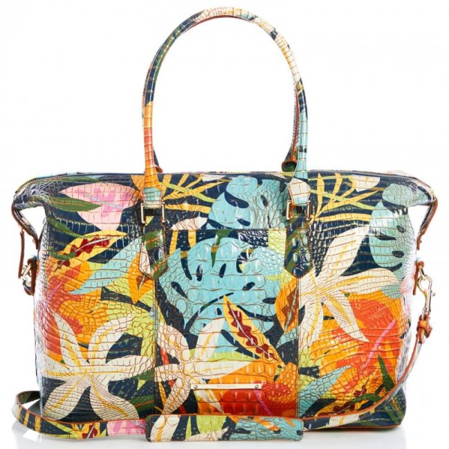 Brahmin | Women's Duxbury Weekender Retro Jungle Melbourne | Quick Ship!