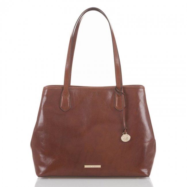Brahmin | Women's Medium Julian Cognac Topsail | Quick Ship!