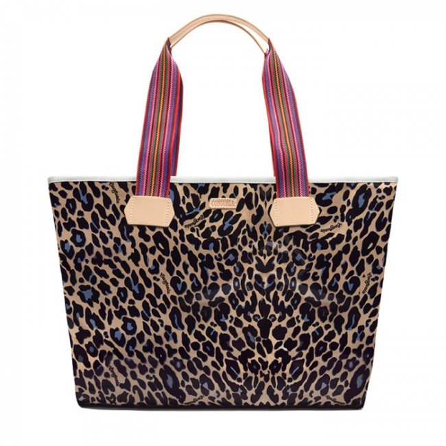 Consuela Blue Jag Zipper Tote | Canada Outlet