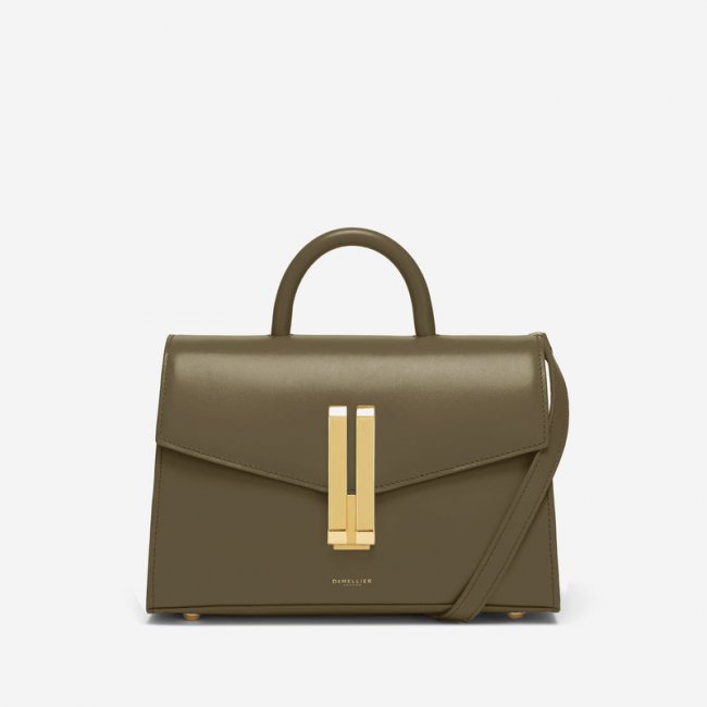 Demellier | The Midi Montreal | Olive Smooth | Canada Outlet
