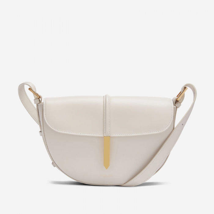 Demellier | The Tokyo Saddle | Off-White Smooth | Canada Outlet