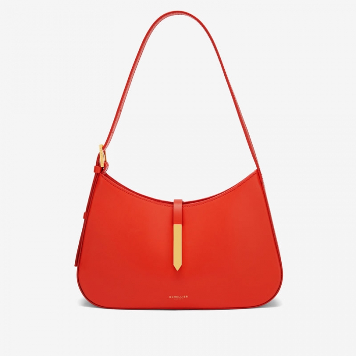 Demellier | The Tokyo | Poppy Red Smooth | Canada Outlet