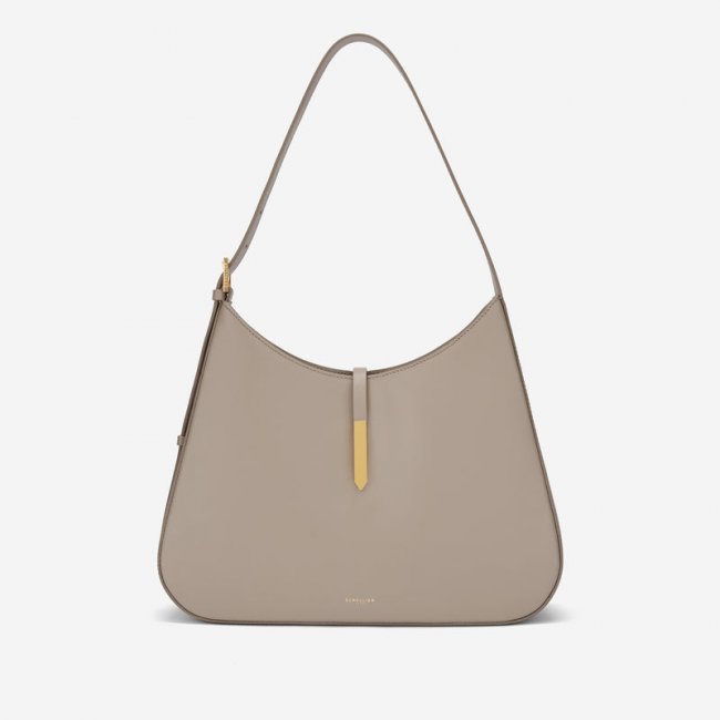 Demellier | The Large Tokyo | Taupe Smooth | Canada Outlet