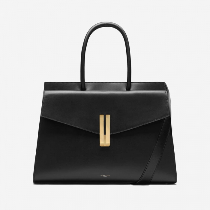 Demellier | The Maxi Montreal | Black Smooth | Canada Outlet