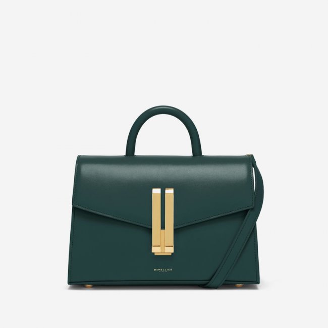 Demellier | The Midi Montreal | Teal Smooth | Canada Outlet
