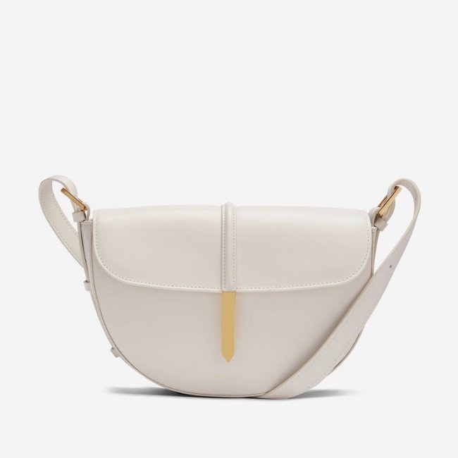 Demellier | The Tokyo Saddle | Off-White Smooth | Canada Outlet