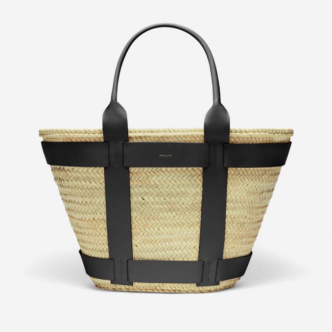 Demellier | The Maxi Santorini | Natural Basket Natural Smooth | Canada Outlet
