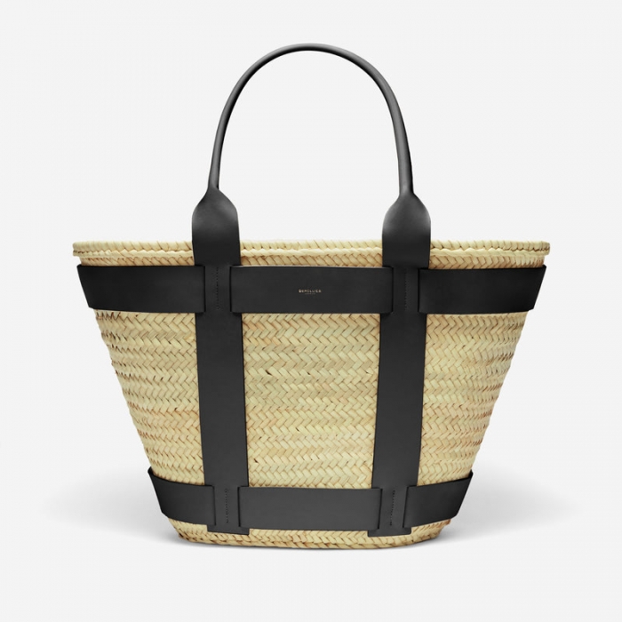 Demellier | The Maxi Santorini | Natural Basket Natural Smooth | Canada Outlet