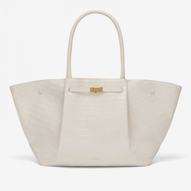 Demellier | The New York | Off-White Croc-Effect | Canada Outlet