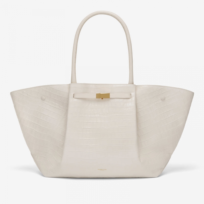 Demellier | The New York | Off-White Croc-Effect | Canada Outlet