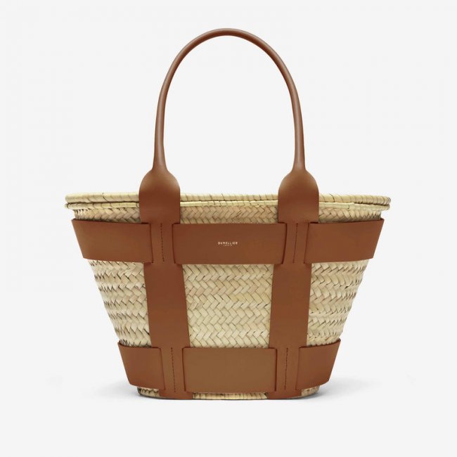 Demellier | The Santorini | Natural Basket Tan Smooth | Canada Outlet