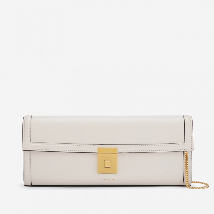 Demellier | The Paris Clutch | Off-White Smooth | Canada Outlet