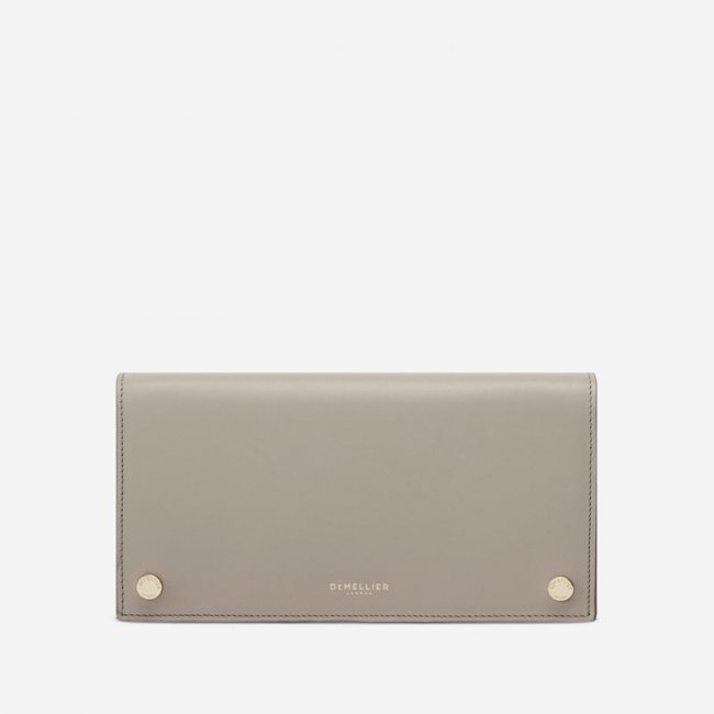 Demellier | The Andros Wallet | Taupe Smooth | Canada Outlet