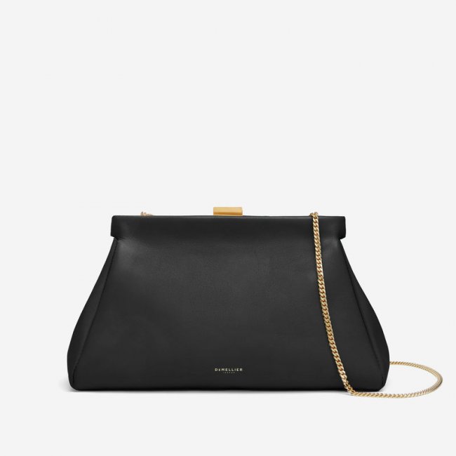 Demellier | The Cannes | Black Smooth | Canada Outlet