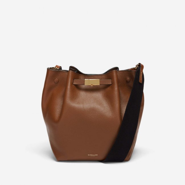 Demellier | The New York Bucket | Tan Small Grain | Canada Outlet