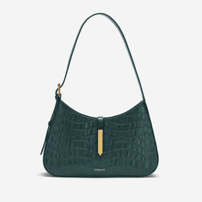 Demellier | The Tokyo | Teal Croc-Effect | Canada Outlet