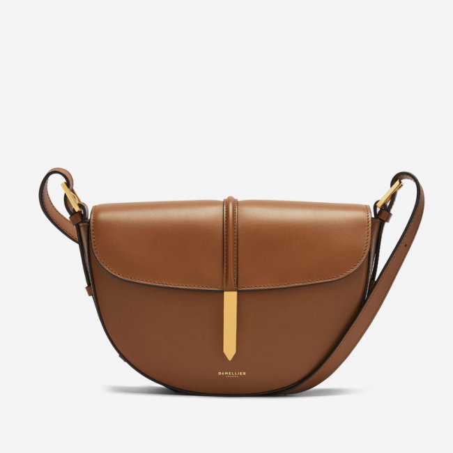 Demellier | The Tokyo Saddle | Tan Smooth | Canada Outlet