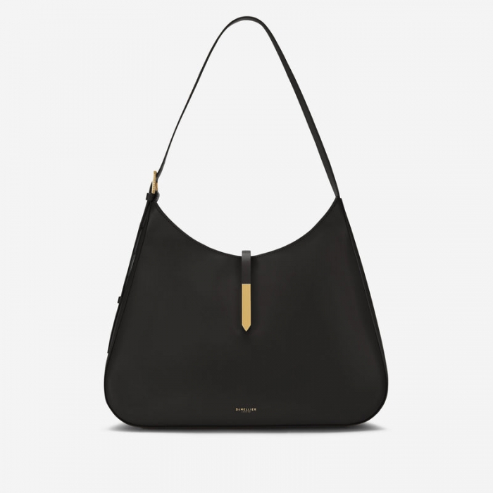 Demellier | The Large Tokyo | Black Smooth | Canada Outlet