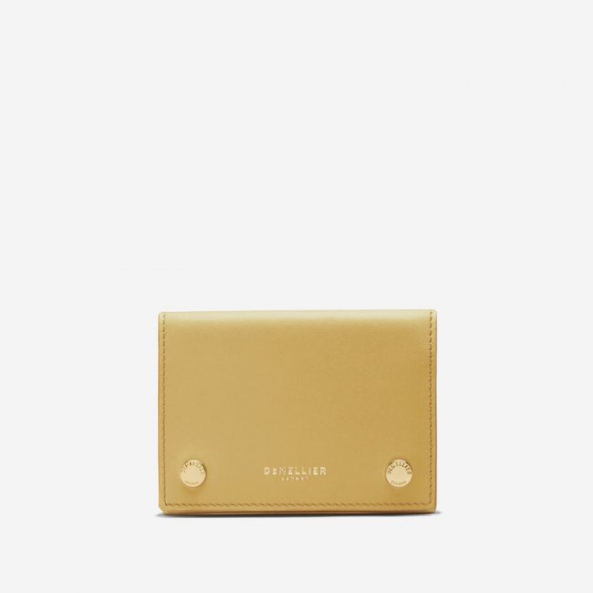 Demellier | The Milos Card Holder | Hay Smooth | Canada Outlet