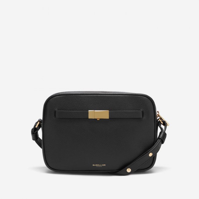 Demellier | The New York Crossbody | Black Small Grain | Canada Outlet