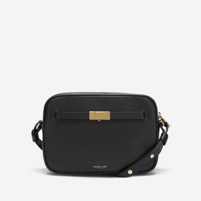 Demellier | The New York Crossbody | Black Small Grain | Canada Outlet