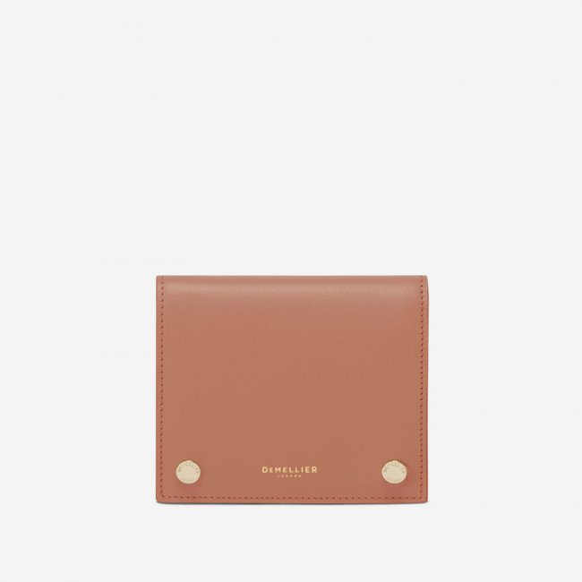 Demellier | The Midi Andros Wallet | Coral Smooth | Canada Outlet