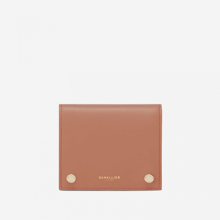 Demellier | The Midi Andros Wallet | Coral Smooth | Canada Outlet